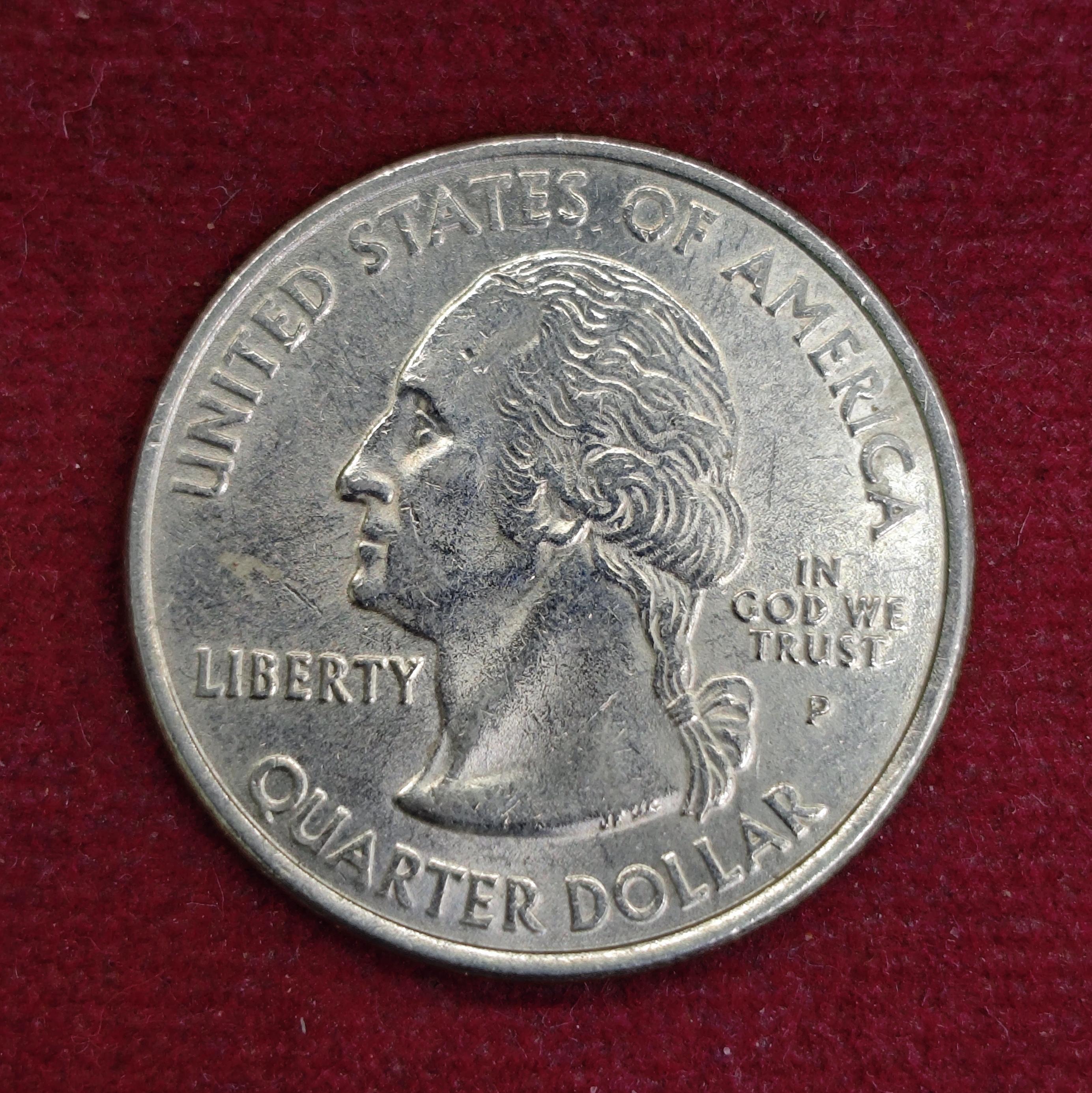 United States 1/4 Dollar "Washington Quarter" Mississippi 2002 Coin (P - Mint of Philadelphia)