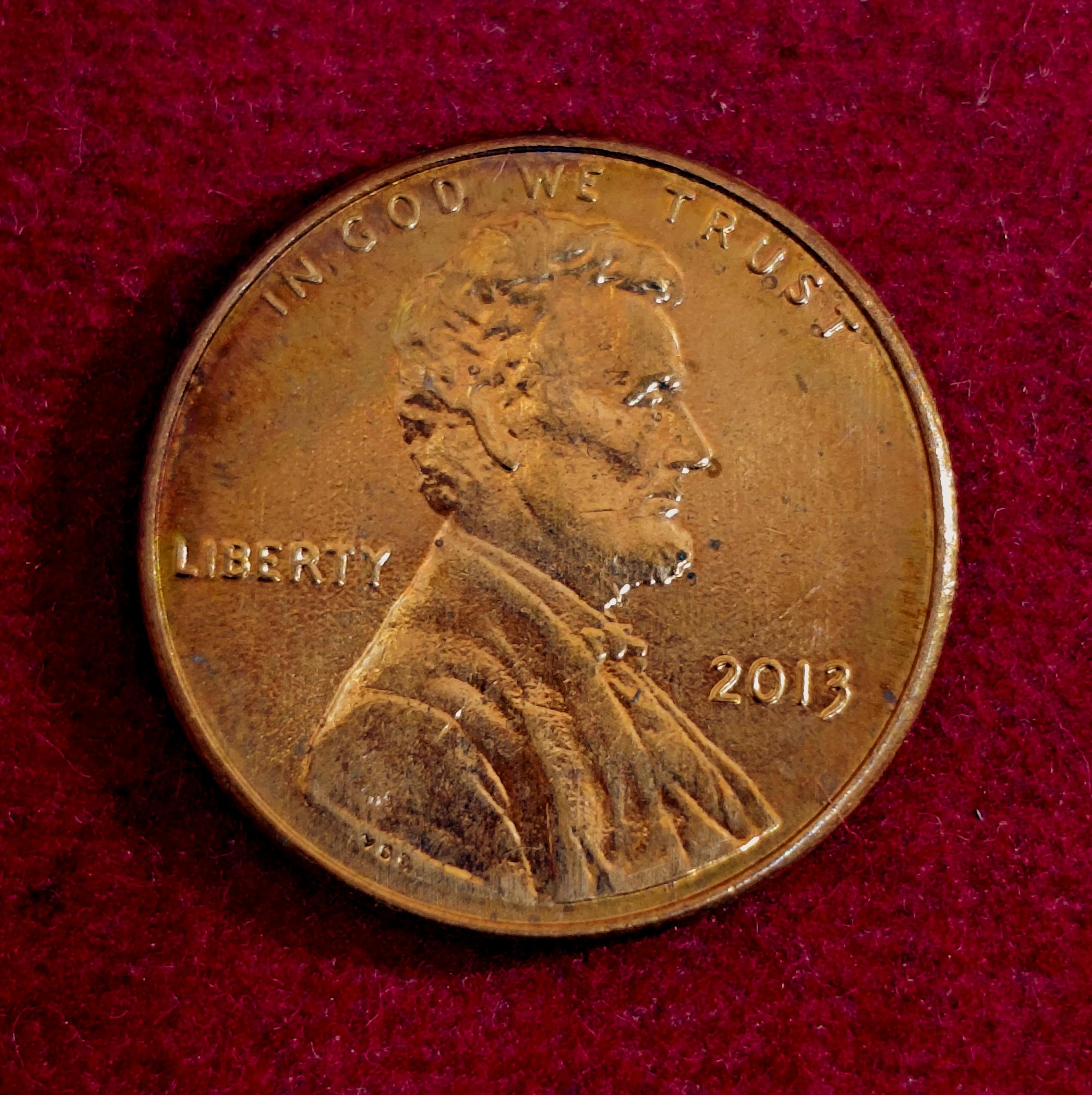 United States (USA) 1 Cent Lincoln Cent Shield Reverse 2013 Coin
