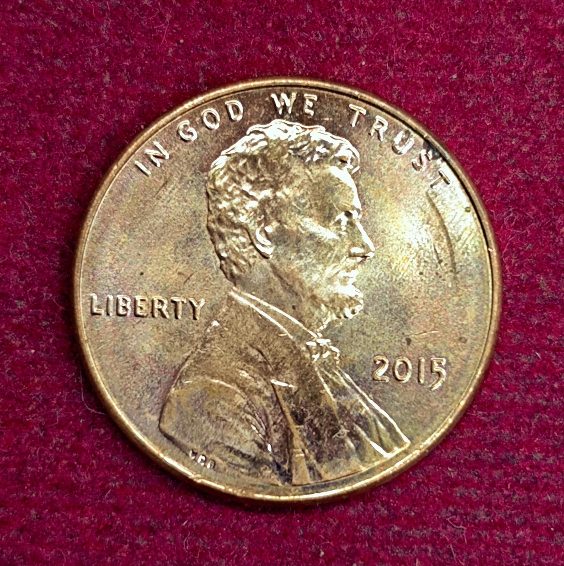 United States (USA) 1 Cent Lincoln Cent Shield Reverse 2015 Coin