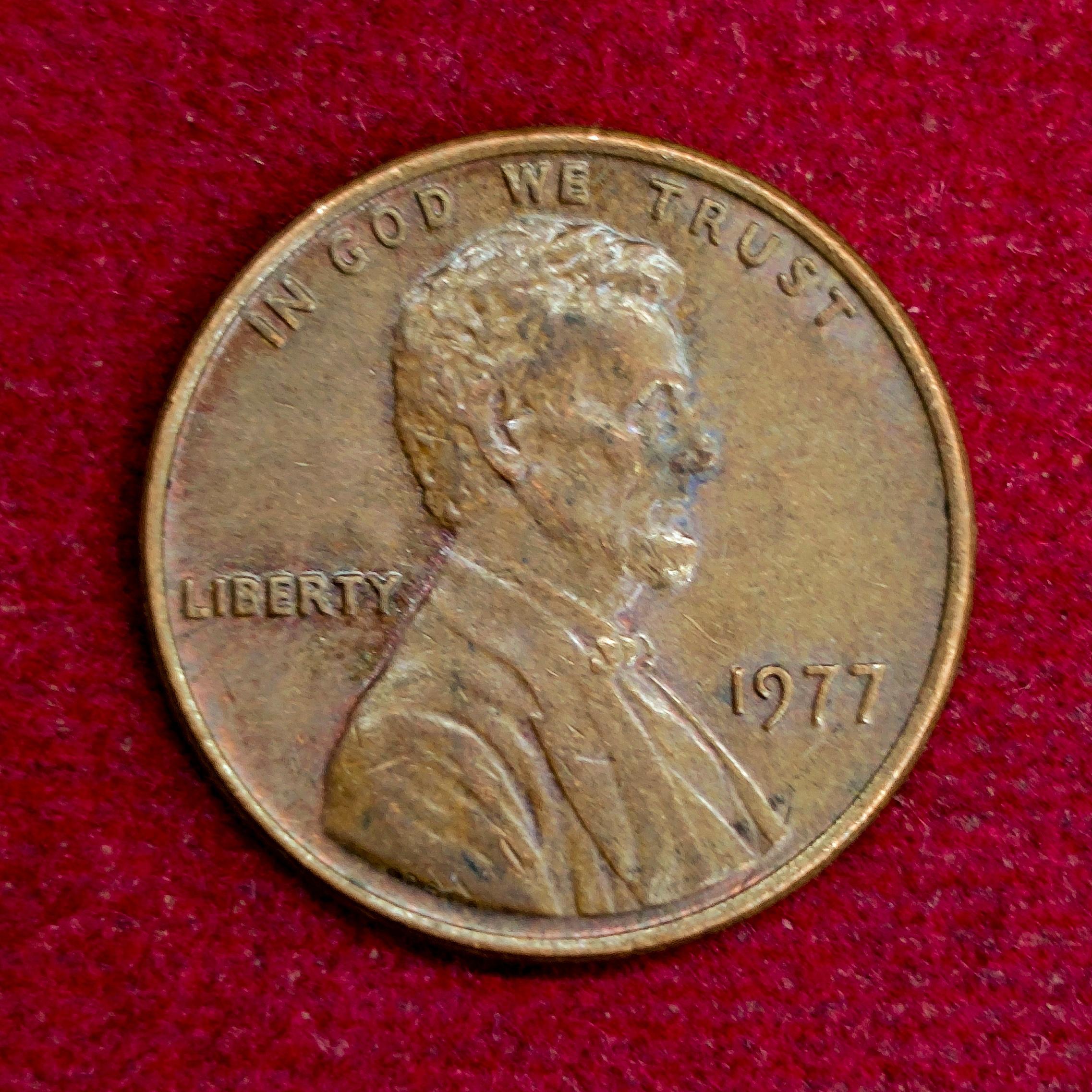 United States (USA) 1 Cent “Lincoln Memorial Cent” 1977 Coin