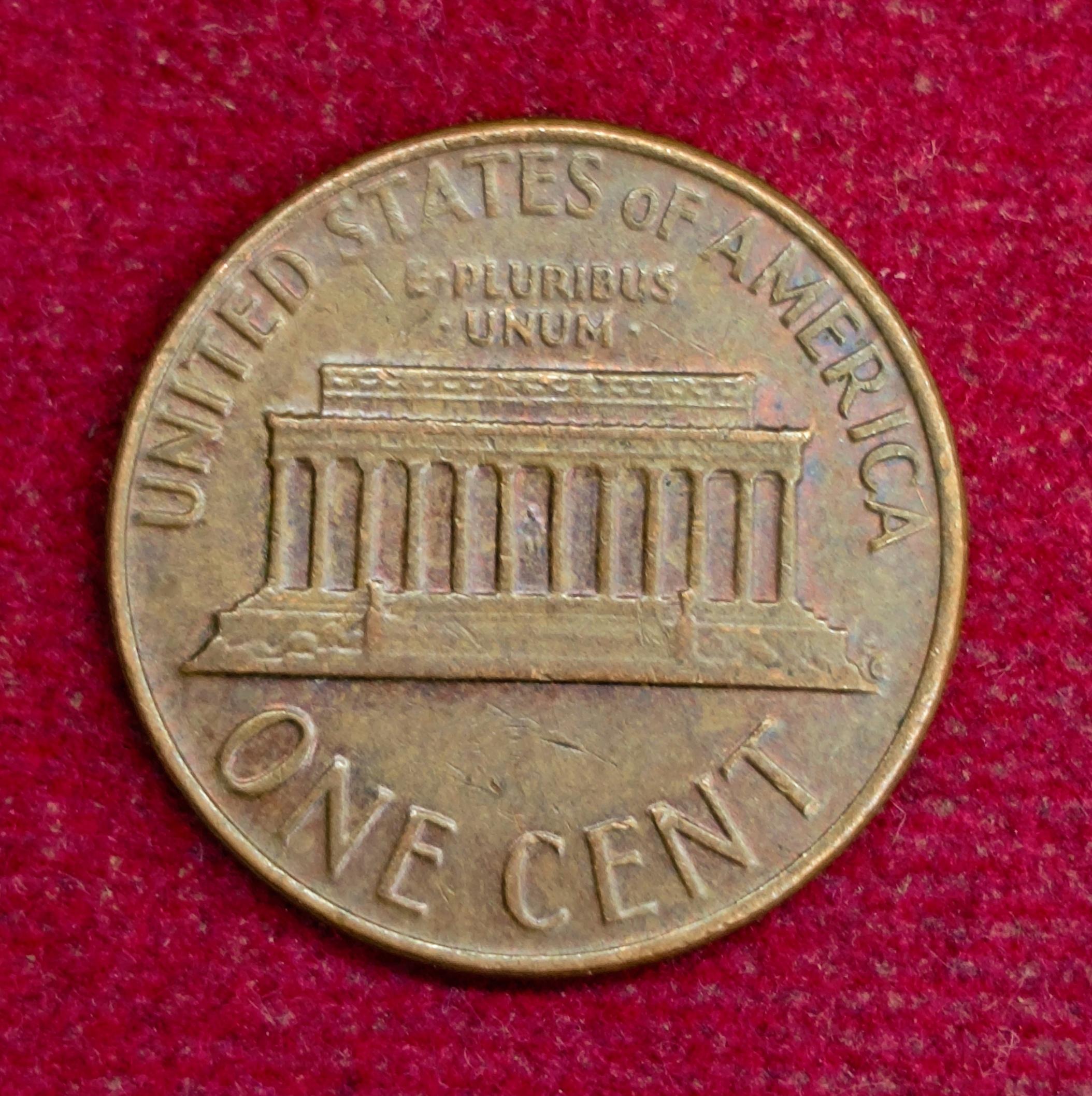 United States (USA) 1 Cent “Lincoln Memorial Cent” 1977 Coin