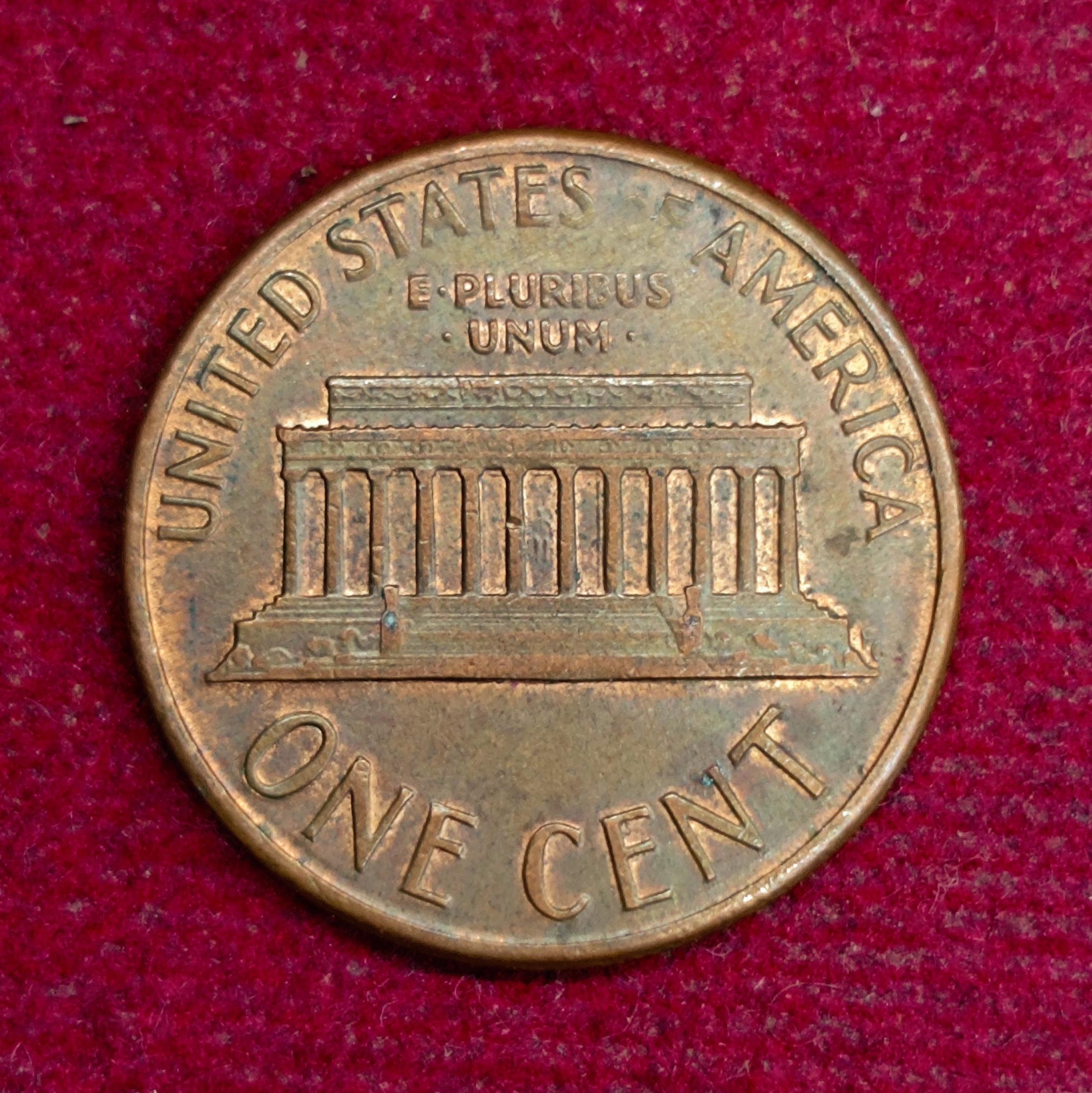 United States (USA) 1 Cent “Lincoln Memorial Cent” 1987 Coin