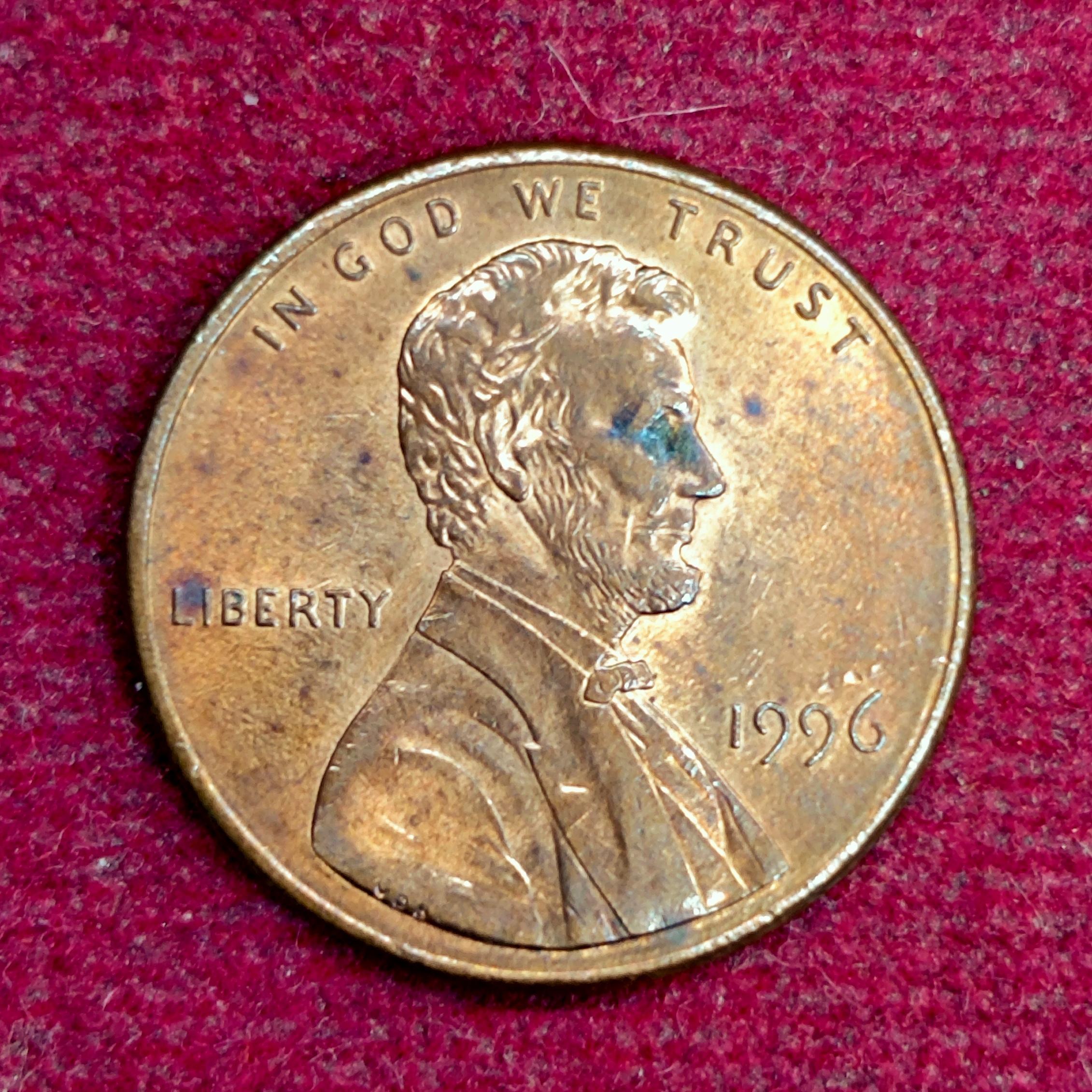 United States (USA) 1 Cent “Lincoln Memorial Cent” 1996 Coin