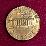 United States (USA) 1 Cent “Lincoln Memorial Cent” 1998 Coin