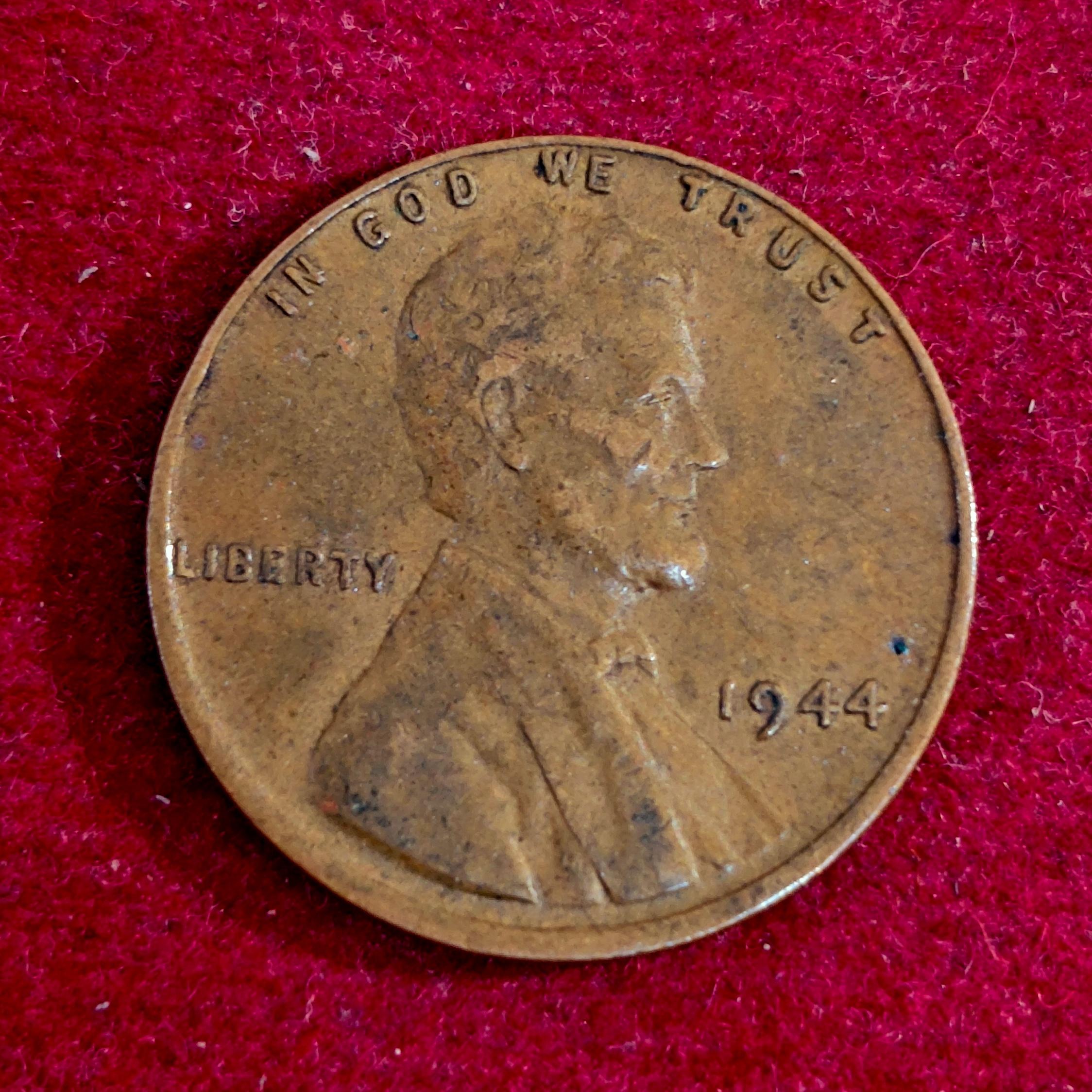 United States (USA) 1 Cent Lincoln Wheat Ears Reverse 1944 Coin