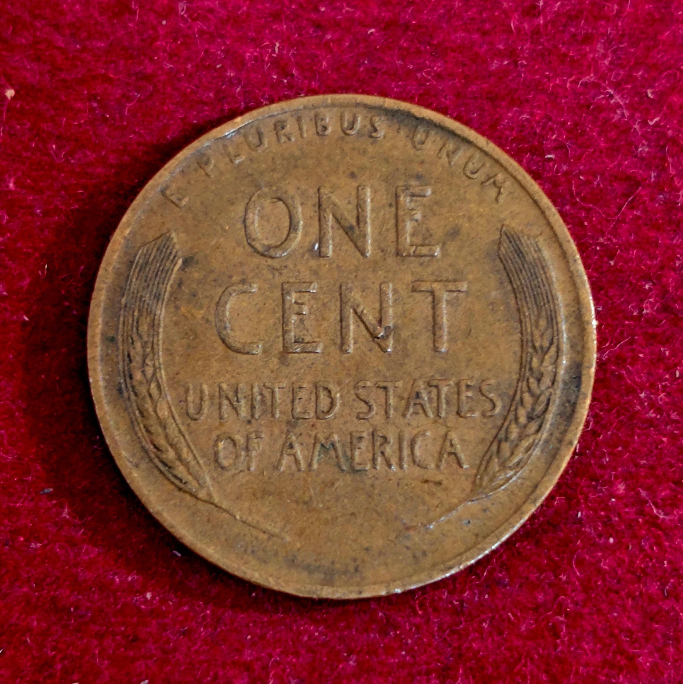 United States (USA) 1 Cent Lincoln Wheat Ears Reverse 1944 Coin