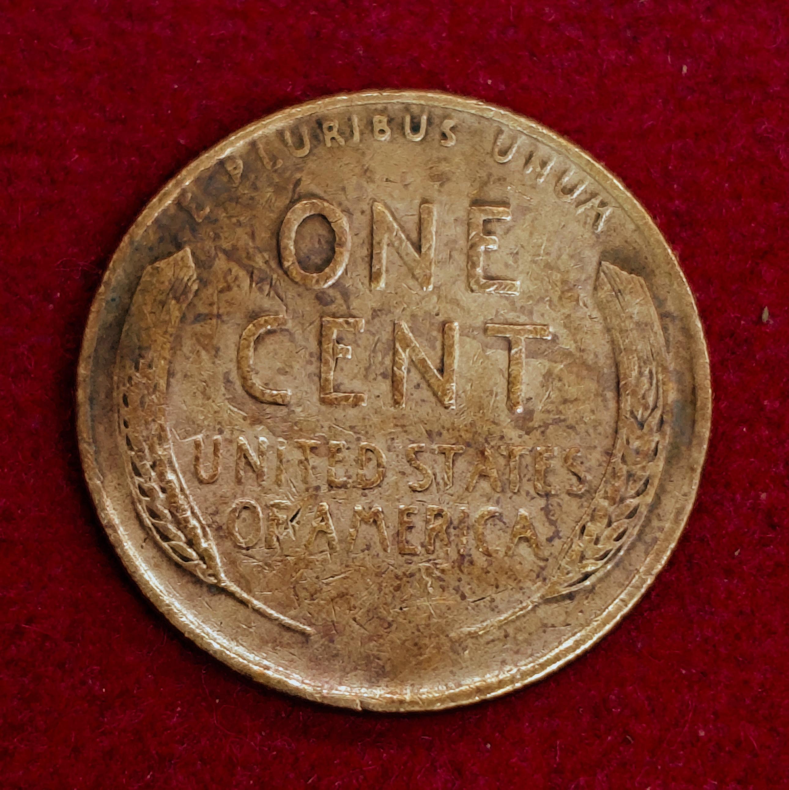 United States (USA) 1 Cent Lincoln Wheat Ears Reverse 1944 Coin