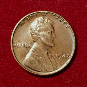 United States (USA) 1 Cent Lincoln Wheat Ears Reverse 1948 Coin