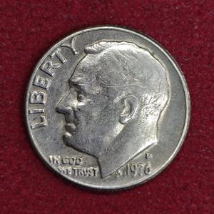 United States (USA) 1 Dime Roosevelt Dime 1976 Coin (D - Mint Of Denver)