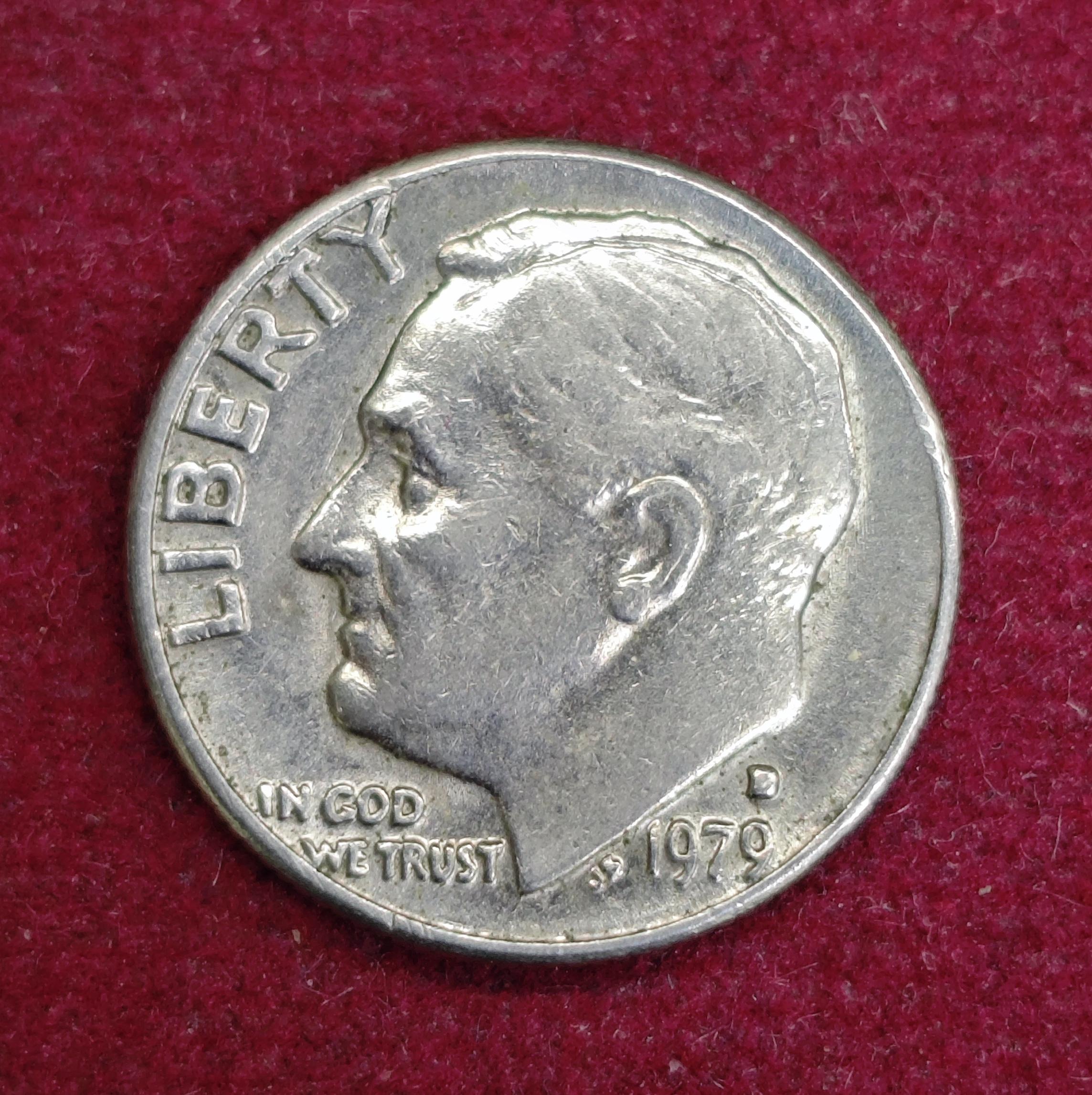 United States (USA) 1 Dime Roosevelt Dime 1979 Coin (D - Mint Of Denver)