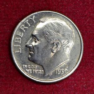 United States (USA) 1 Dime Roosevelt Dime 1990 Coin (D - Mint Of Denver)