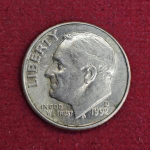 United States (USA) 1 Dime Roosevelt Dime 1992 Coin (D - Mint Of Denver)