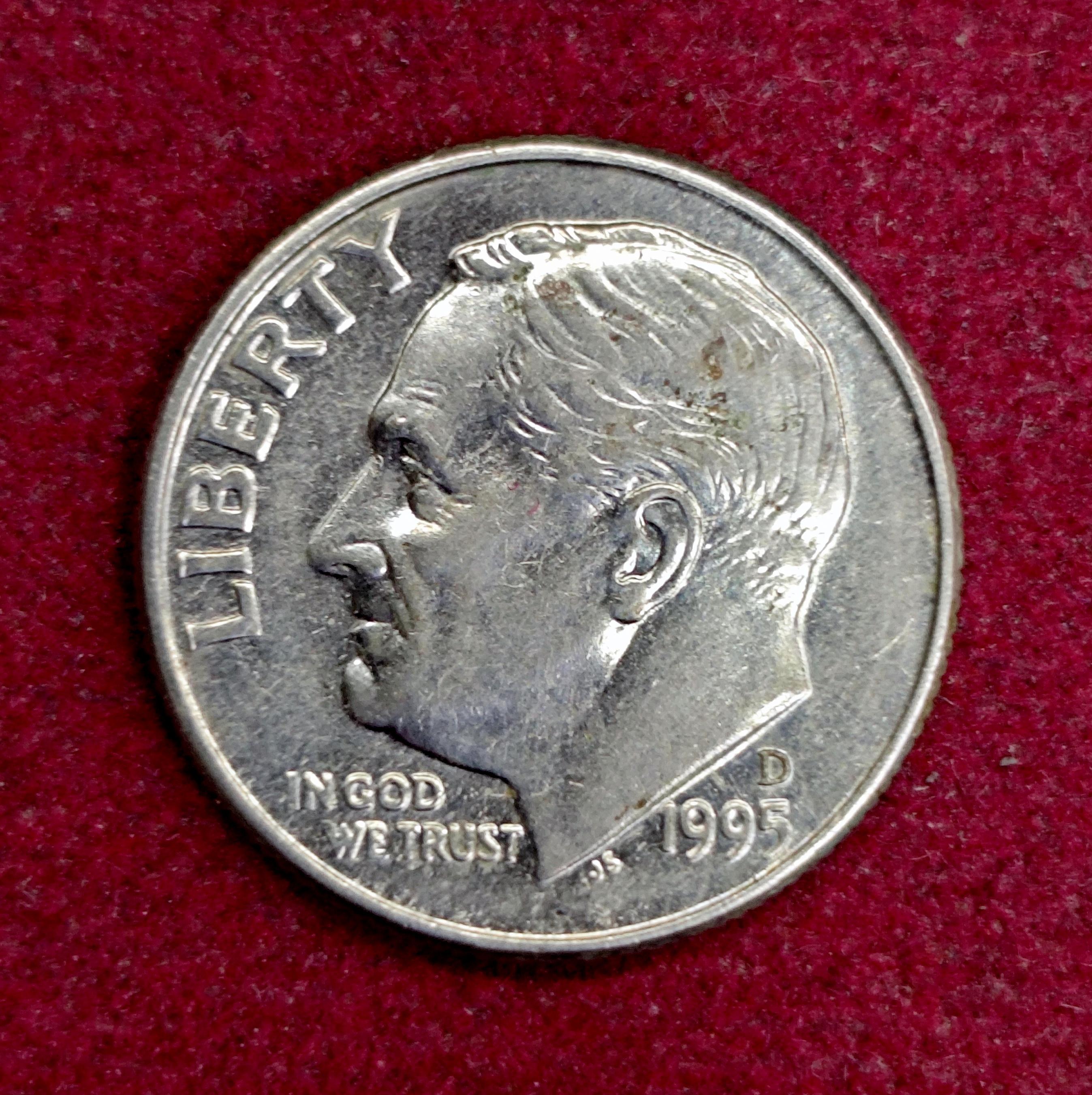 United States (USA) 1 Dime Roosevelt Dime 1995 Coin (D - Mint Of Denver)