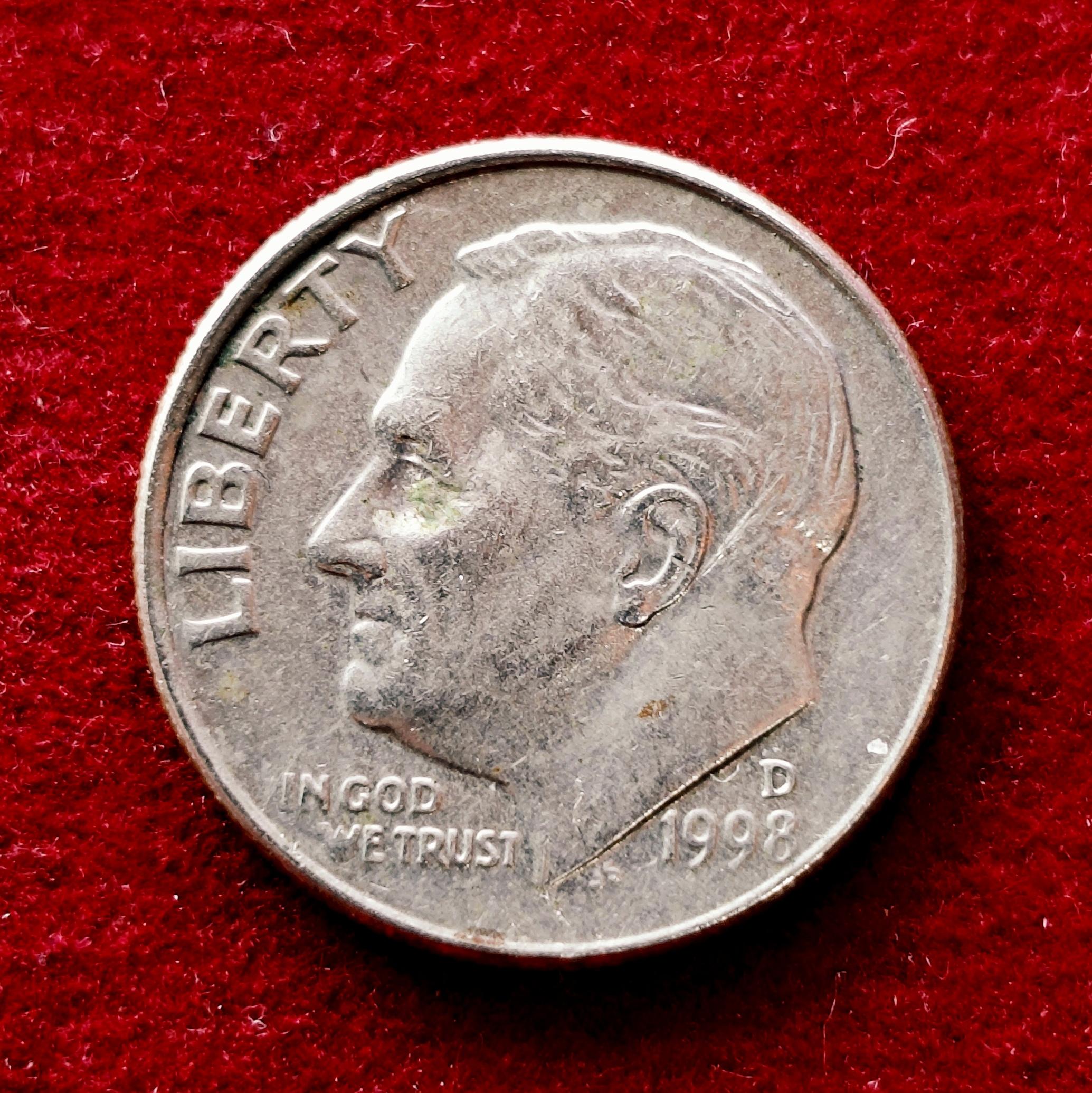 United States (USA) 1 Dime Roosevelt Dime 1998 Coin