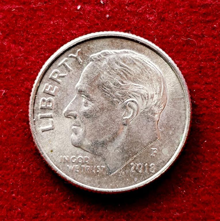 United States (USA) 1 Dime Roosevelt Dime 2018 Coin