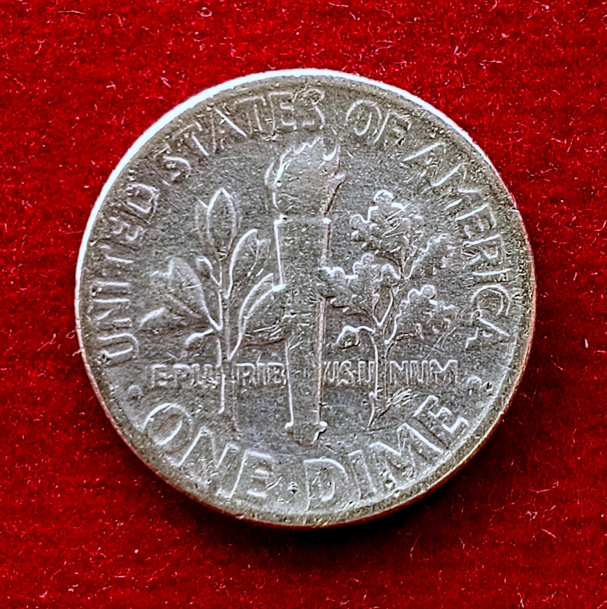 United States (USA) 1 Dime Roosevelt Silver Dime 1952 Silver Coin