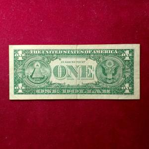 United States (USA) 1 Dollar Silver Certificate Sign By Clarence Douglas Dillon (Blue Seal) 1957 Banknote