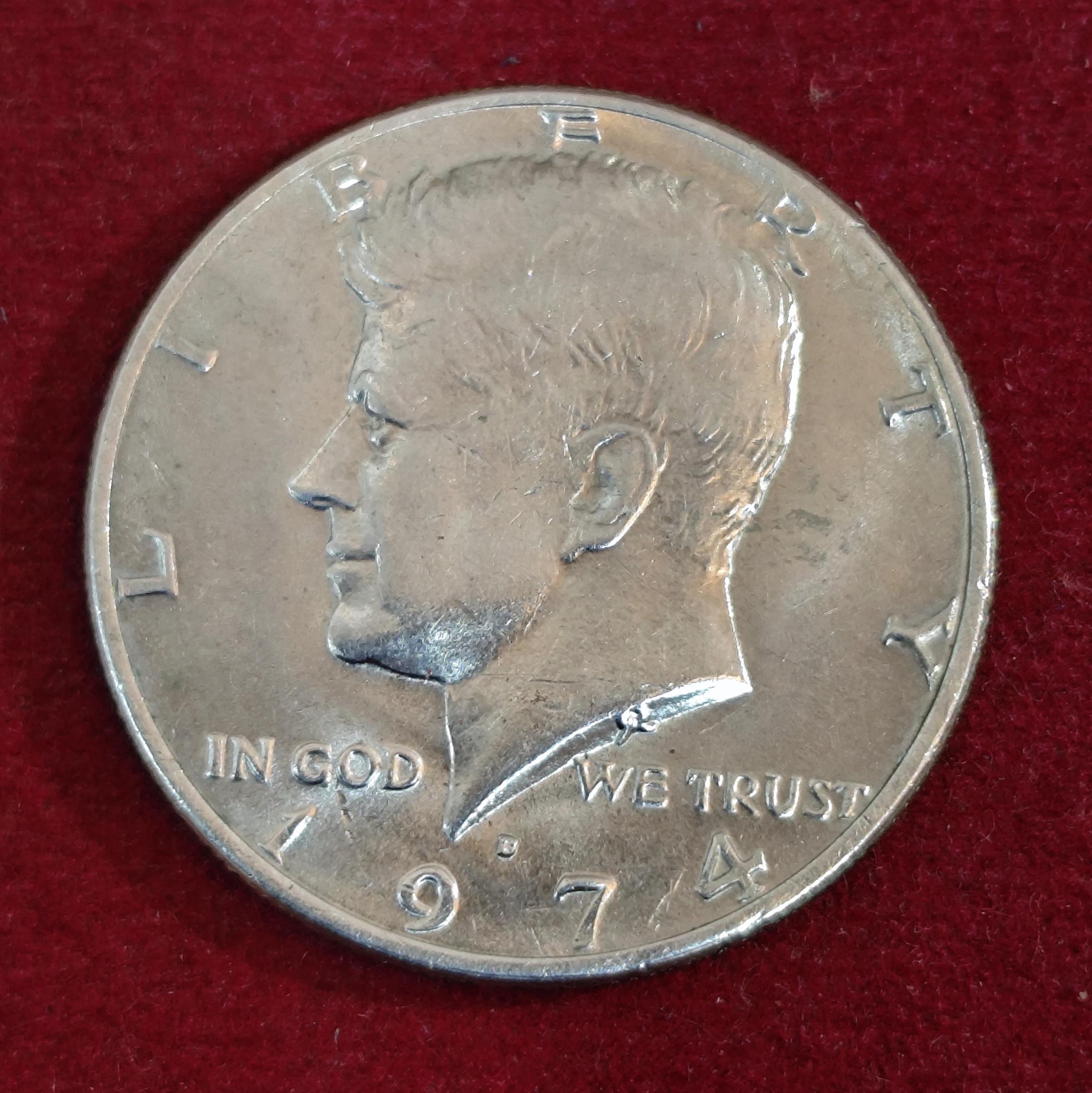 United States (USA) 1/2 Dollar “Kennedy Half Dollar” 1974 Coin