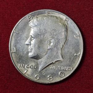 United States (USA) 1/2 Dollar “Kennedy Half Dollar” 1980 Coin