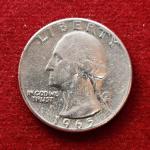 United States (USA) 1/4 Dollar Washington Quarter 1965 Coin