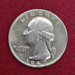 United States (USA) 1/4 Dollar Washington Quarter 1967 Coin