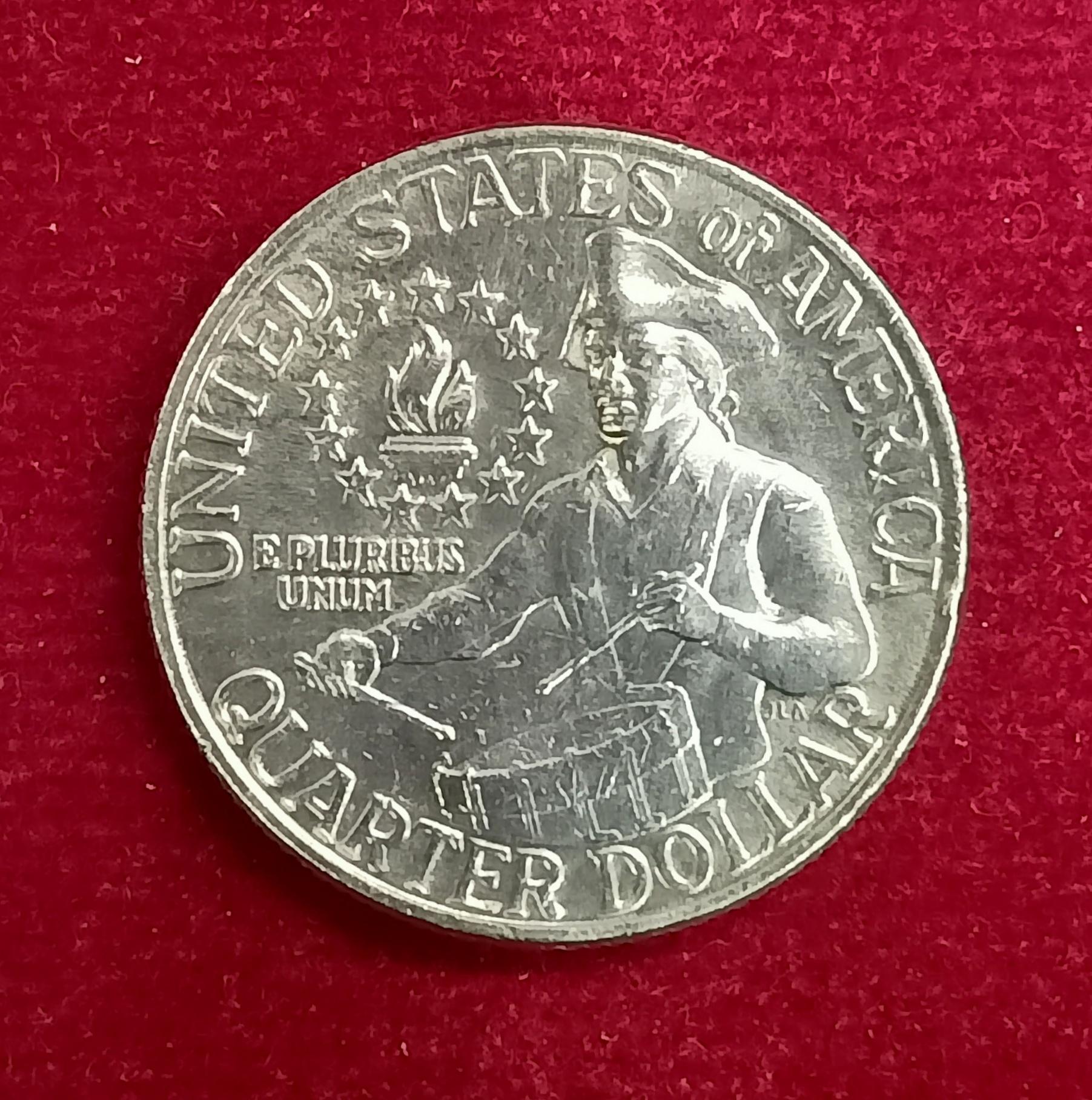 United States (USA) 1/4 Dollar Washington Quarter Bicentennial 1976 Commemorative Coin