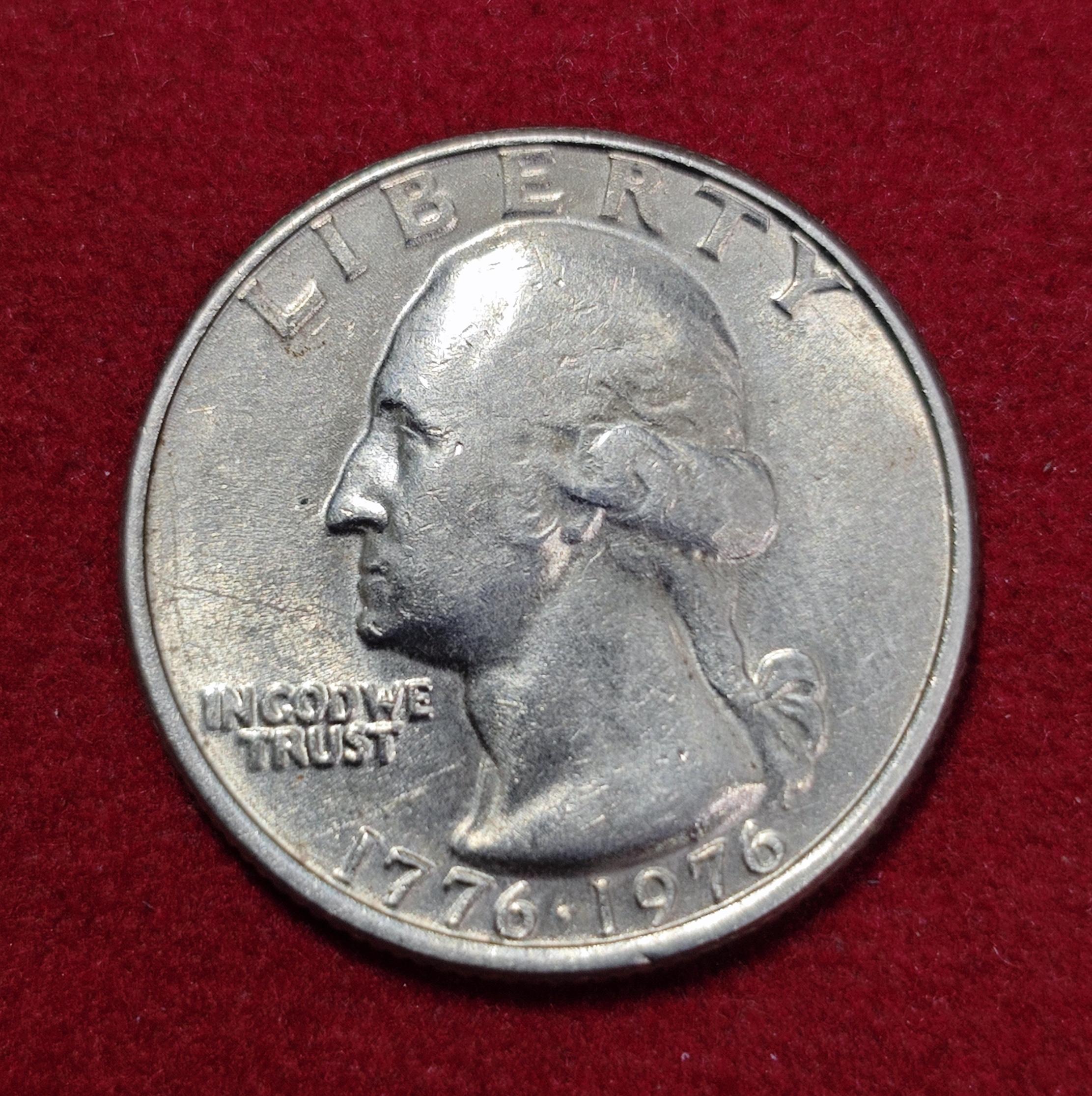 United States (USA) 1/4 Dollar Washington Quarter Bicentennial 1976 Commemorative Coin