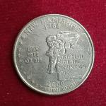 United States (USA) 1/4 Dollar Washington Quarter New Hampshire 2000 Coin