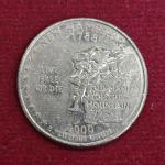 United States (USA) 1/4 Dollar Washington Quarter New Hampshire 2000 Coin