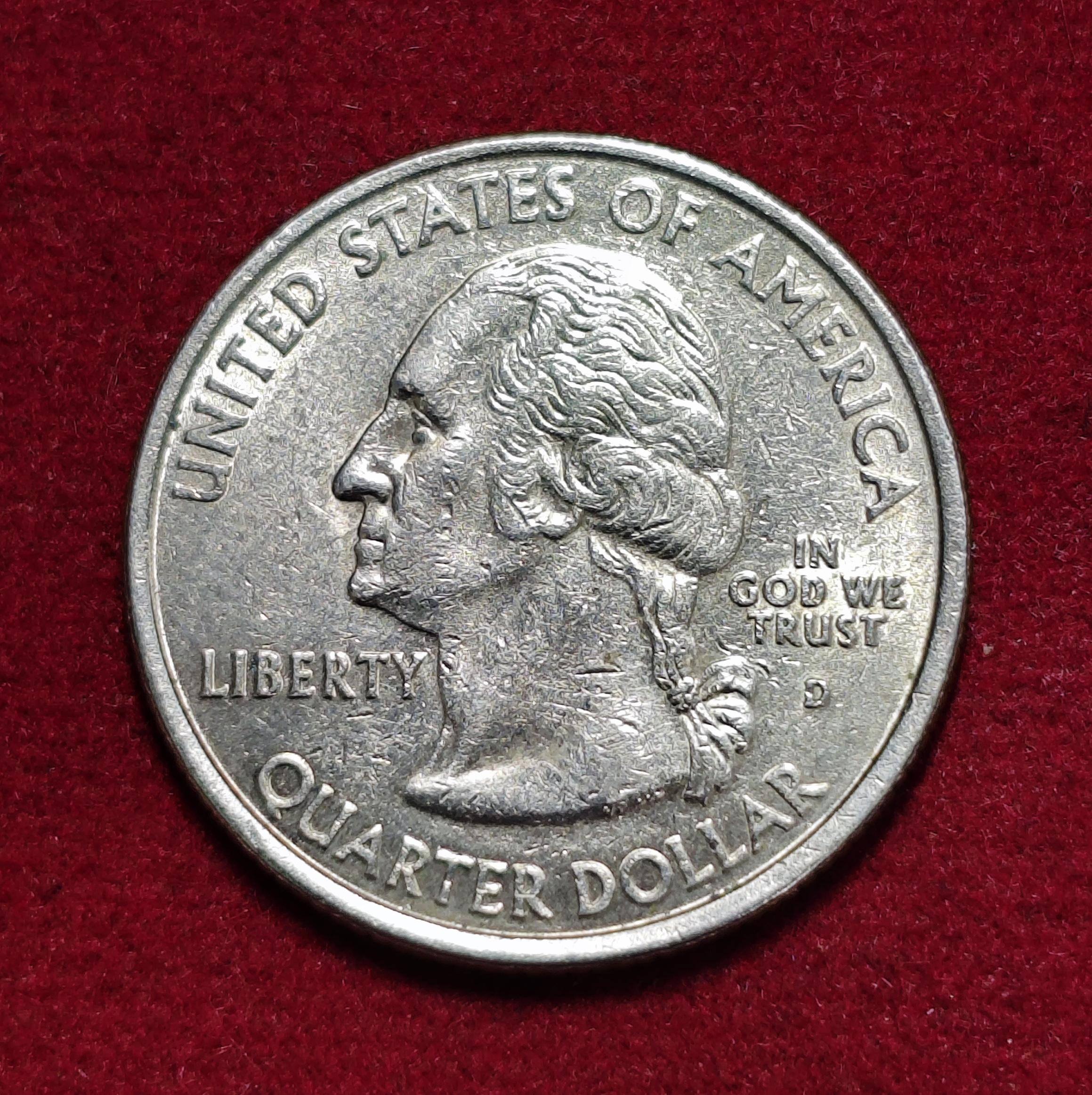 United States (USA) 1/4 Dollar Washington Quarter New Hampshire 2000 Coin