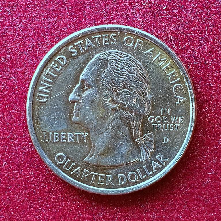 United States (USA) 1/4 Dollar Washington Quarter New Hampshire 2000 Coin  (D - Mint of Denver)