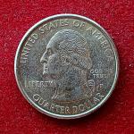 United States (USA) 1/4  Dollar Washington Quarter New Jersey 1999 Coin P (Mint of Philadelphia)