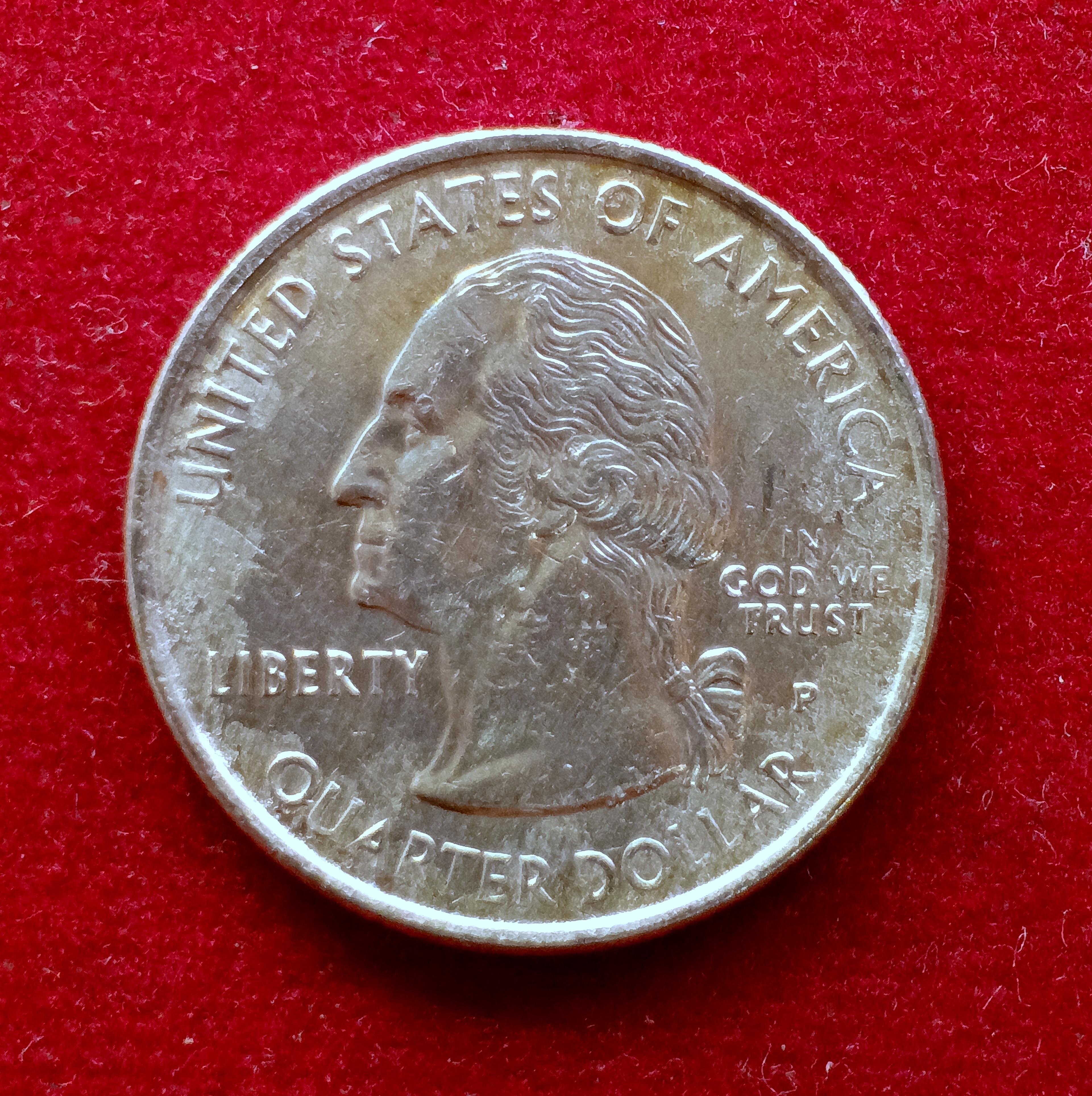 United States (USA) 1/4  Dollar Washington Quarter New Jersey 1999 Coin P (Mint of Philadelphia)