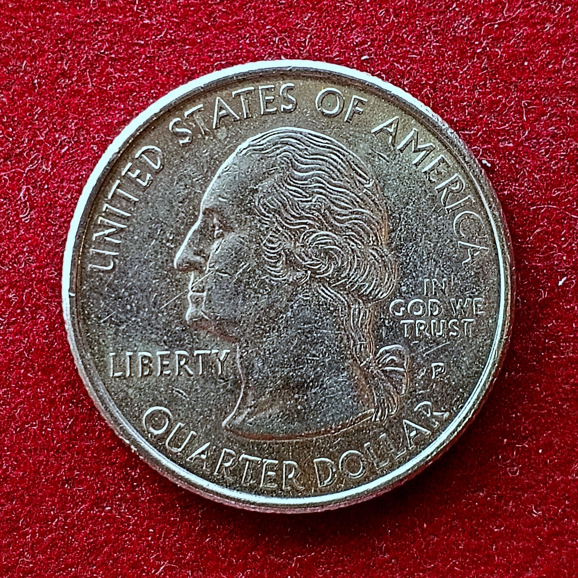 United States (USA) 1/4  Dollar Washington Quarter New Jersey 1999 Coin P (Mint of Philadelphia)