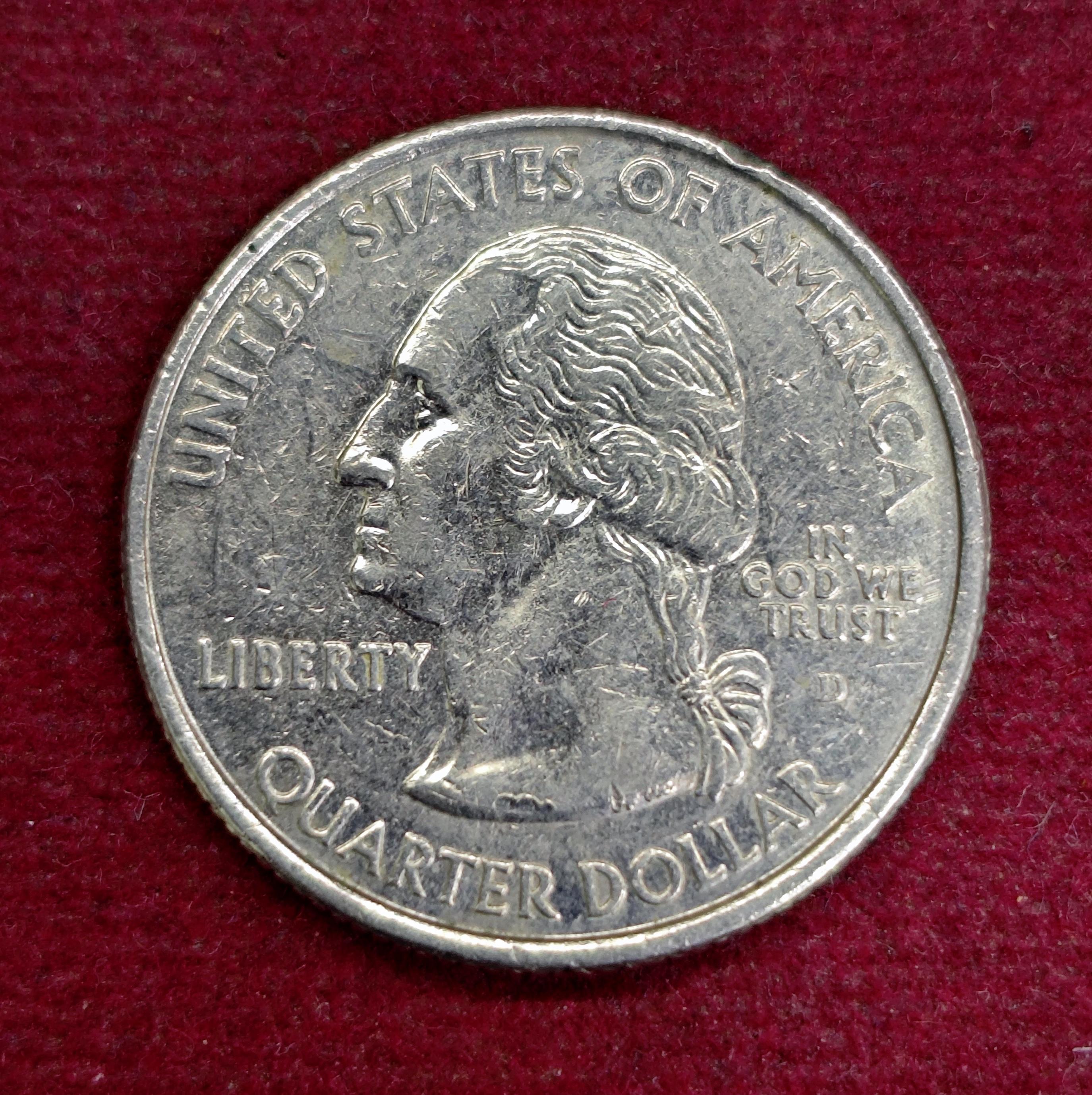 United States (USA) 1/4 Dollar Washington Quarter Utah 2007 Coin   (D - Mint of Denver)