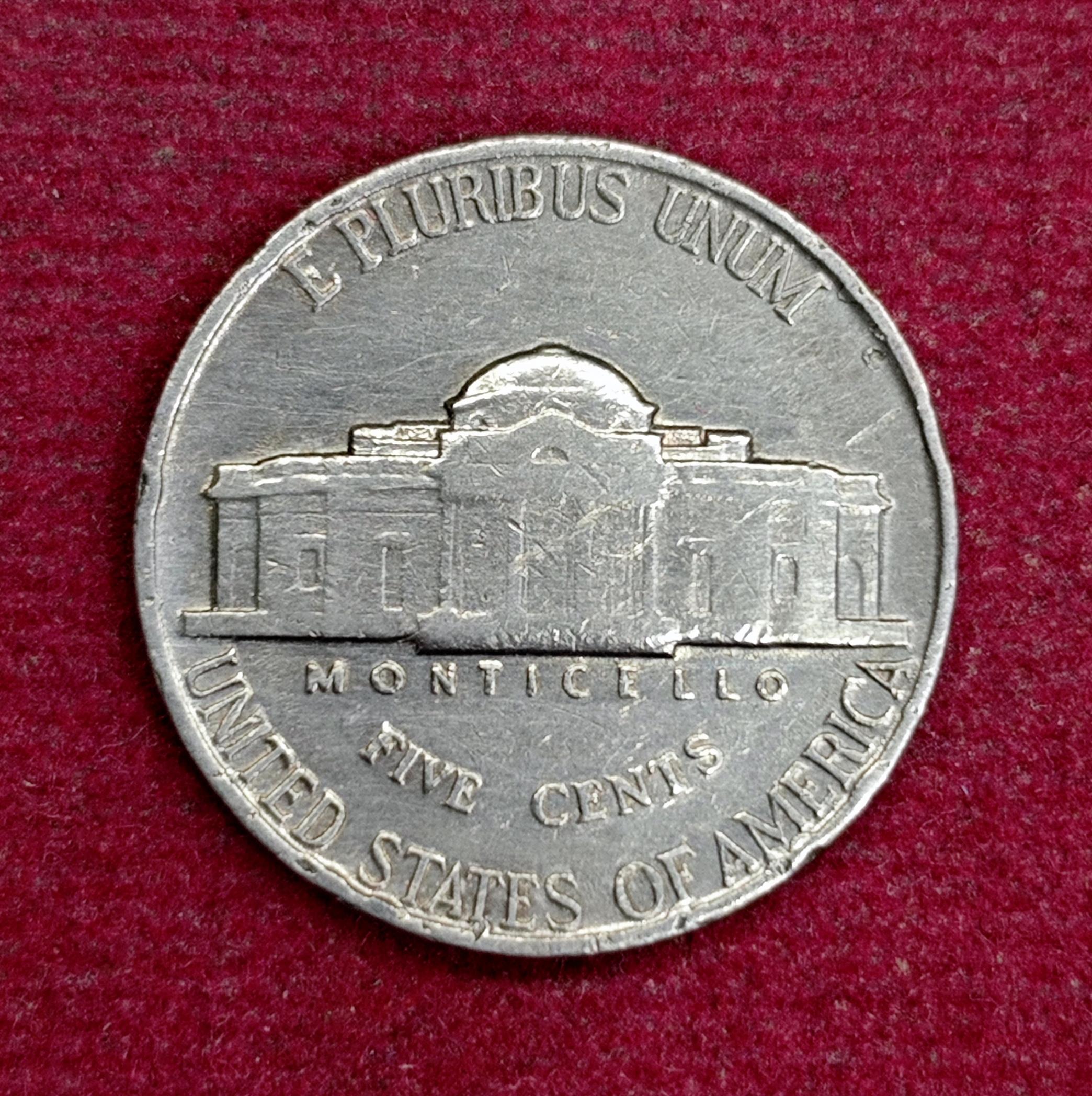 United States (USA) 5 Cents Jefferson Nickel 1939 Coin