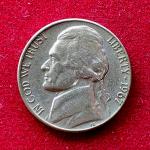United States (USA) 5 Cents Jefferson Nickel 1967 Coin