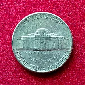 United States (USA) 5 Cents Jefferson Nickel 1980 Coin