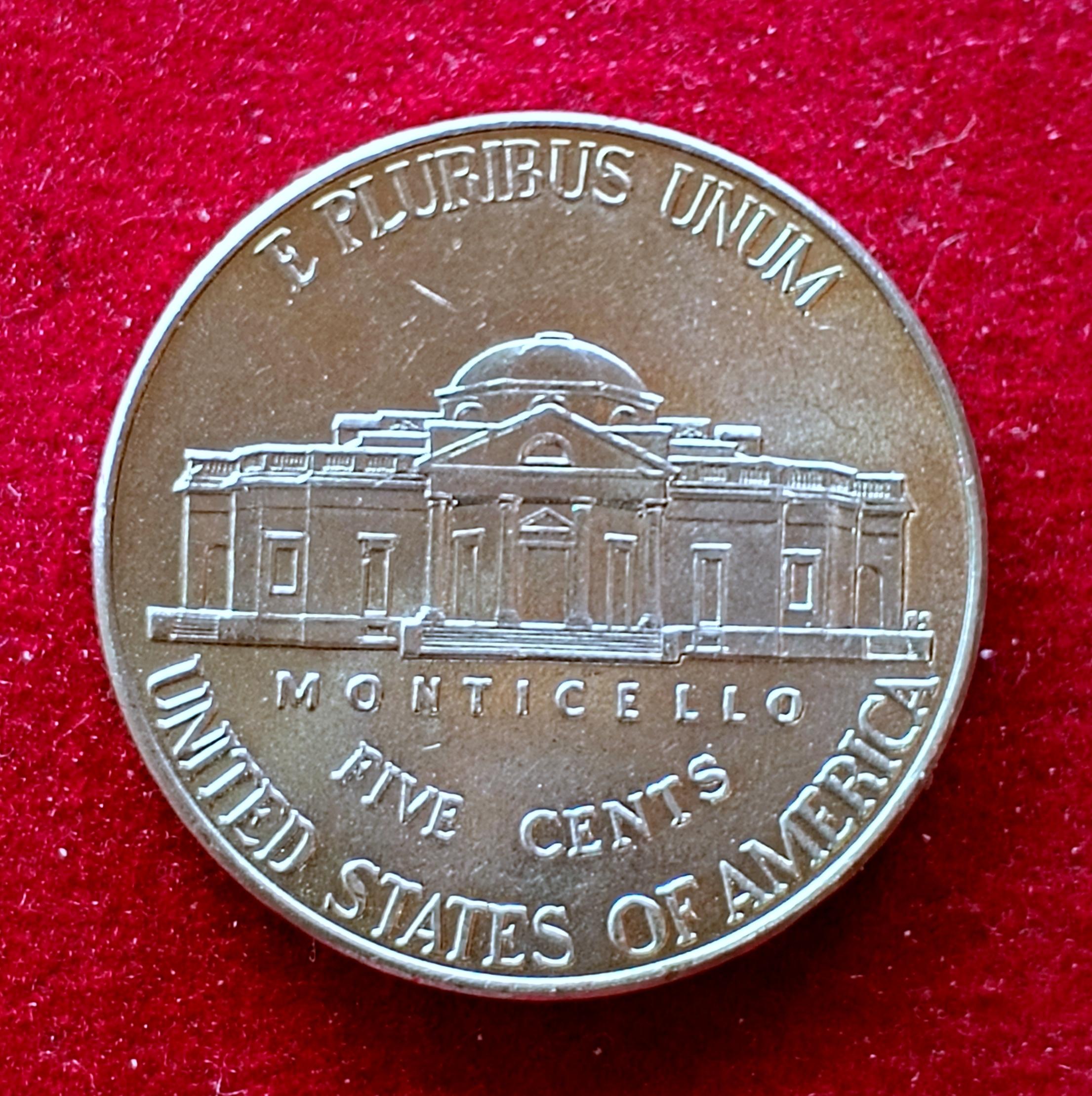 United States (USA) 5 Cents Jefferson Nickel  2016 Coin
