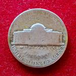 United States (USA) 5 Cents “Jefferson Wartime Nickel” 1st portrait 1943 Coin (P – Philadelphia Mint)