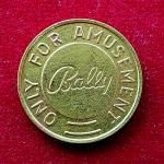 United States (USA) Bally Only for Amusement Game Token