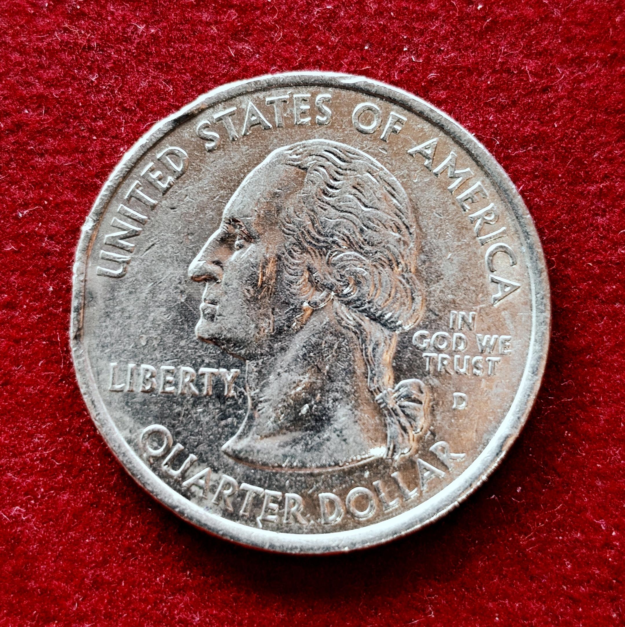USA 1/4 Dollar Washington Quarter Vermont 2001 Coin (D - Mint Of Denver)