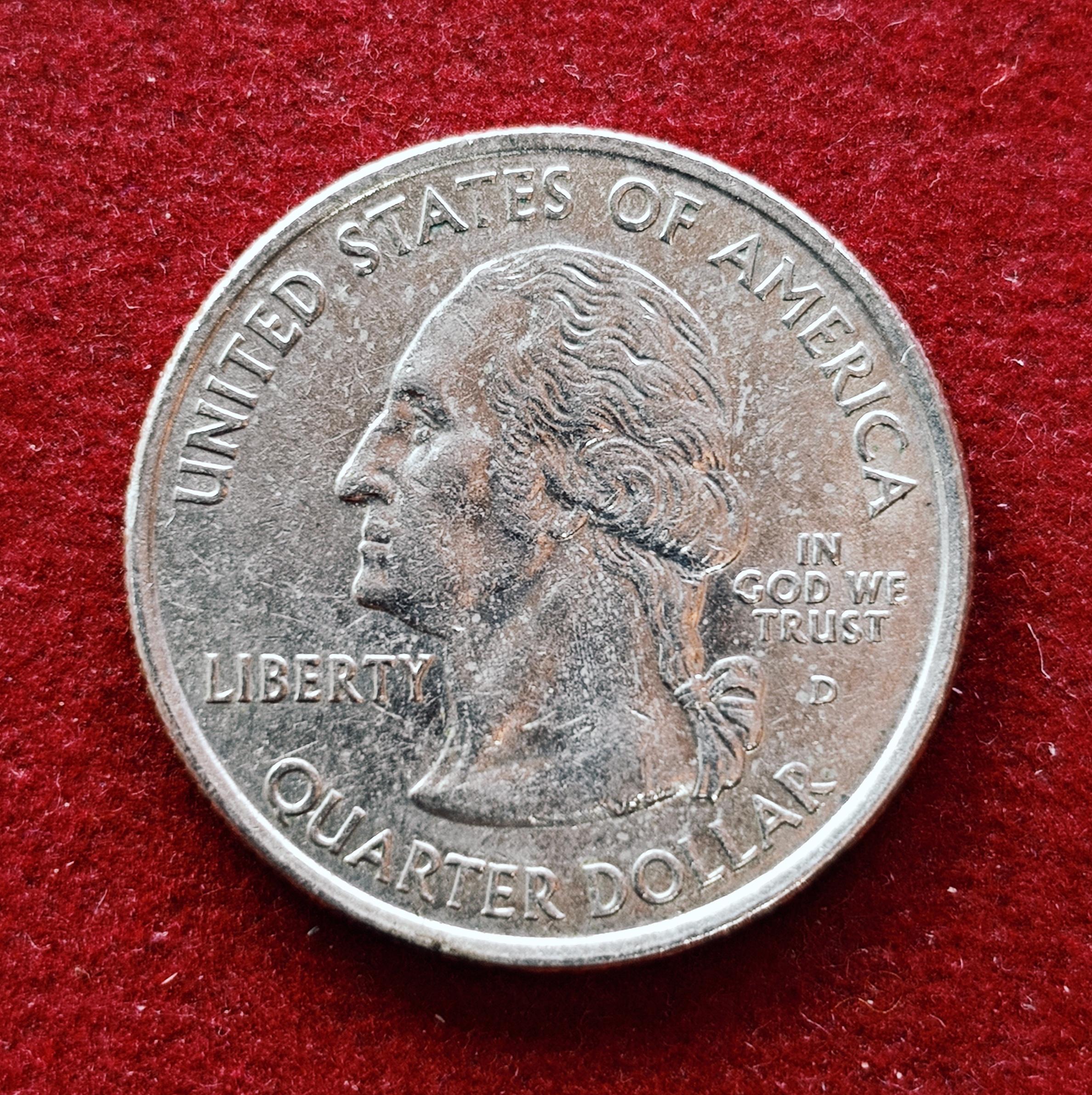 USA 1/4 Dollar Washington Quarter Vermont 2001 Coin (D - Mint Of Denver)