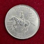 USA ( United States) 1/4  Dollar "Washington Quarter"  Delaware 1999 Coin