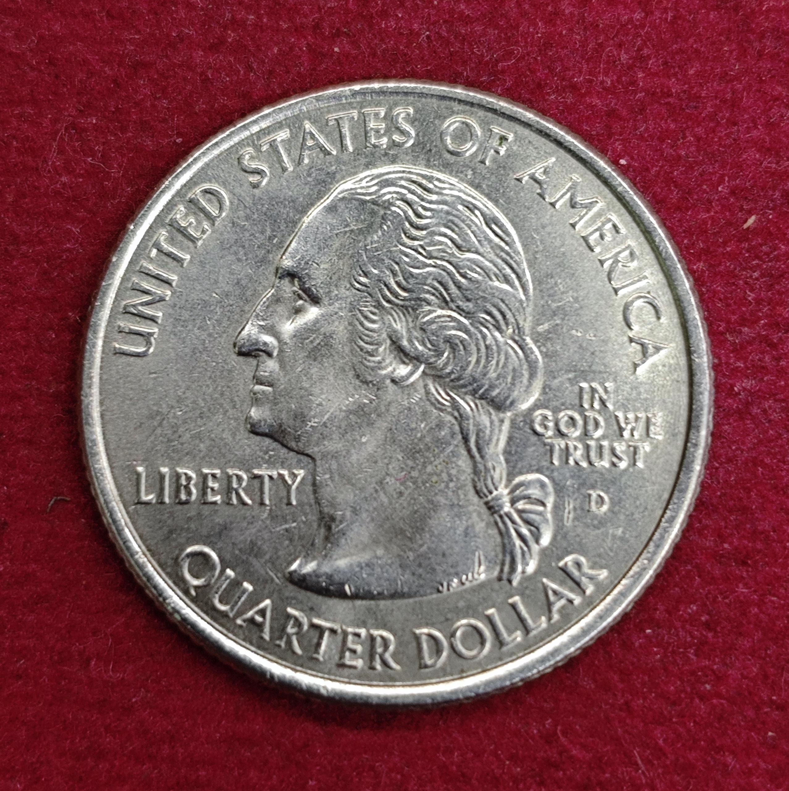 USA ( United States) 1/4  Dollar "Washington Quarter" South Dakota 2006 Coin (D - Mint Of Denver)