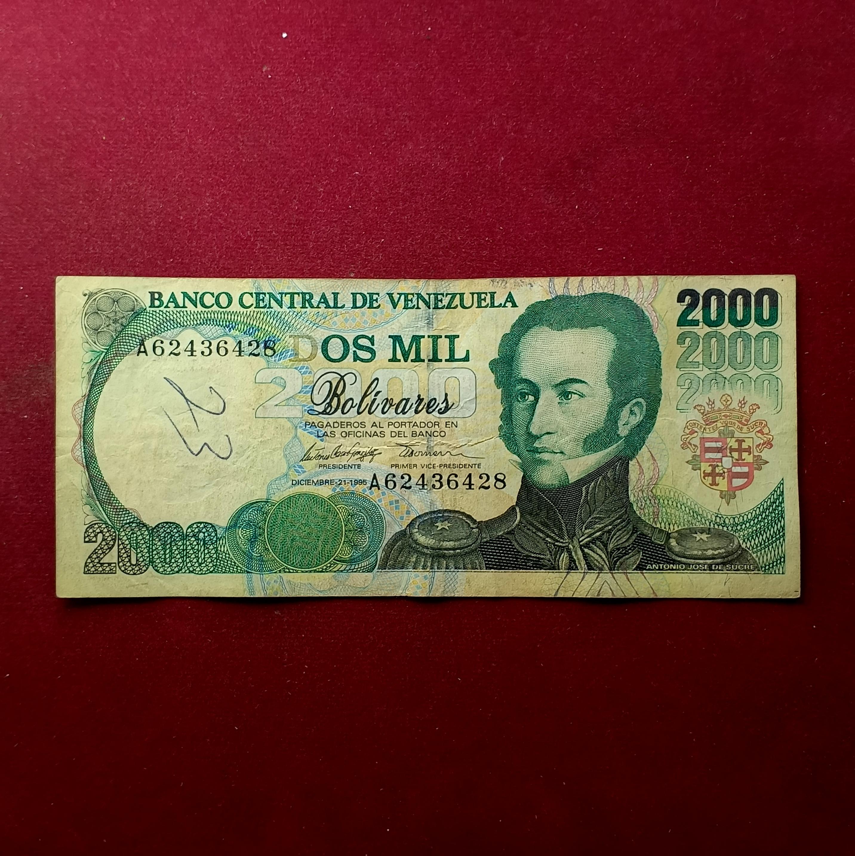Venezuela 2000 Bolivares Bnaknote