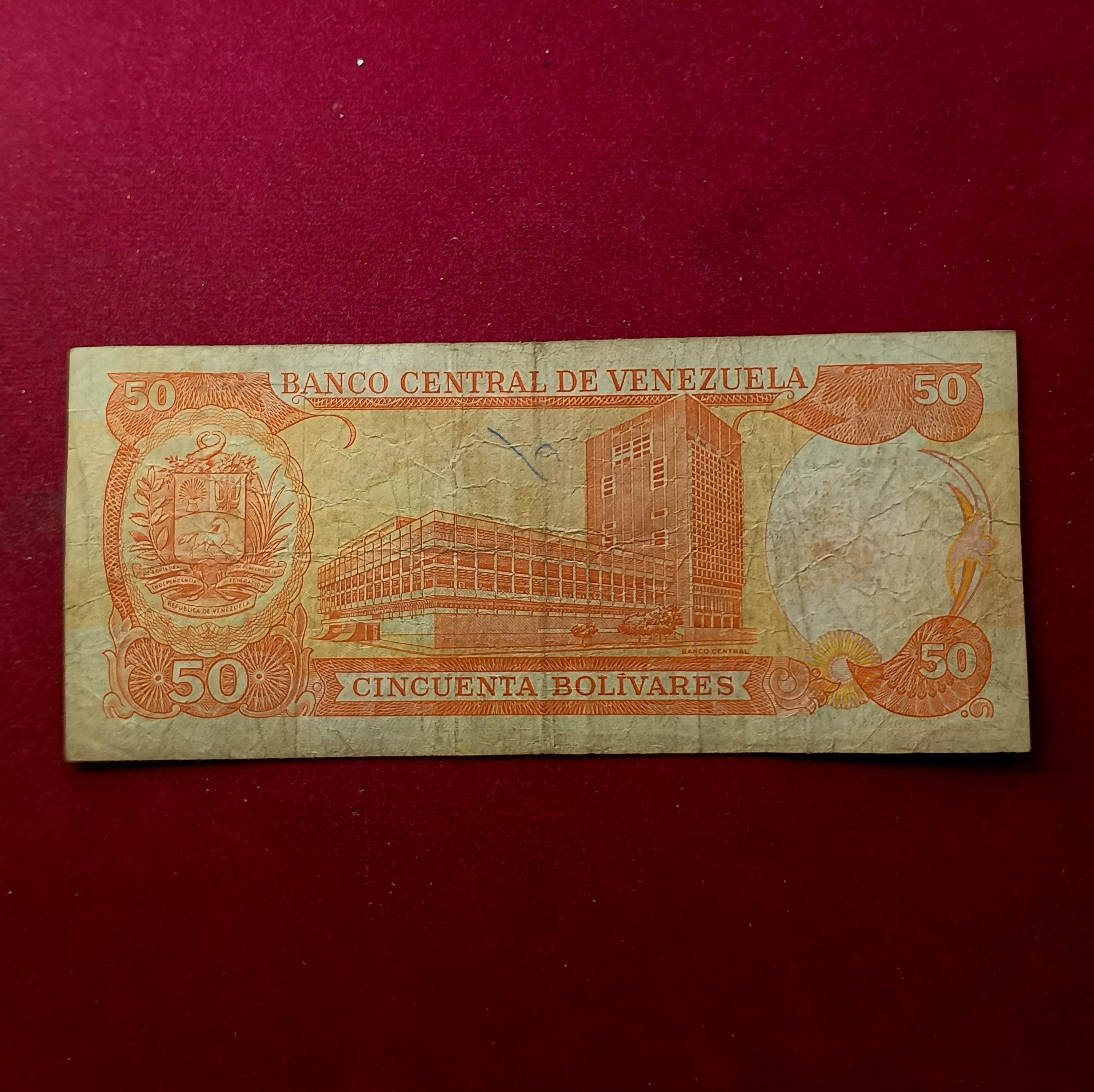 Venezuela 50 Bolivares 1995 Banknote