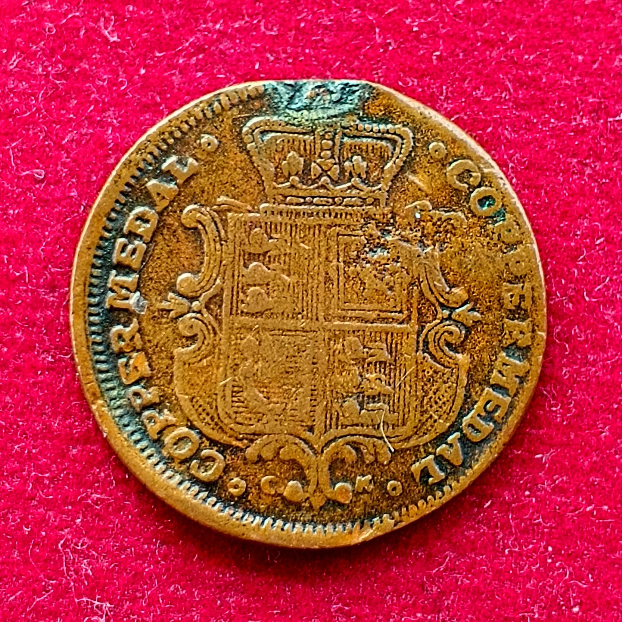Victorian Copper Medal Featuring Queen Victoria (Fantasy Issue)