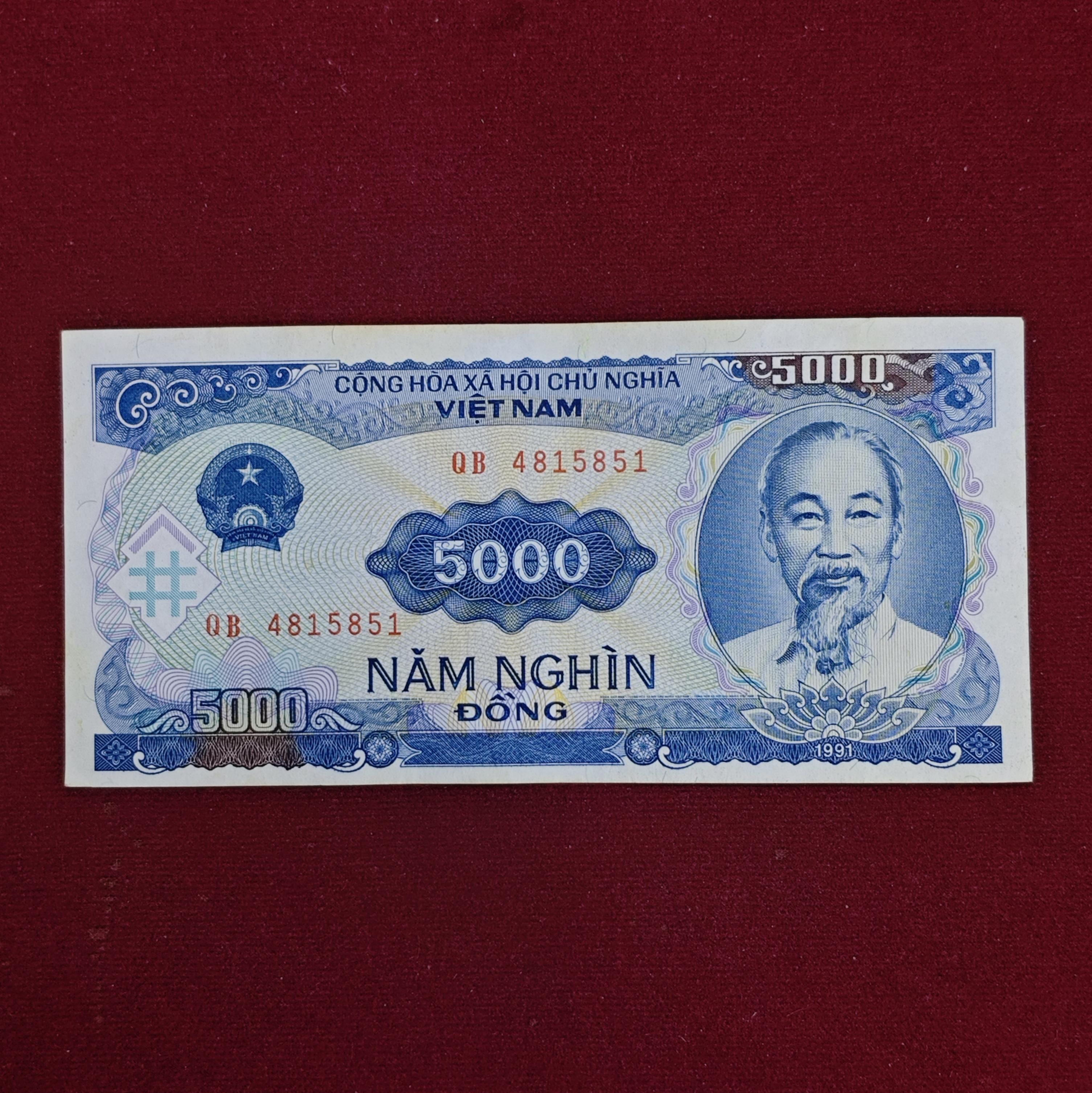 Vietnam 5000 Dong 1991 Banknote