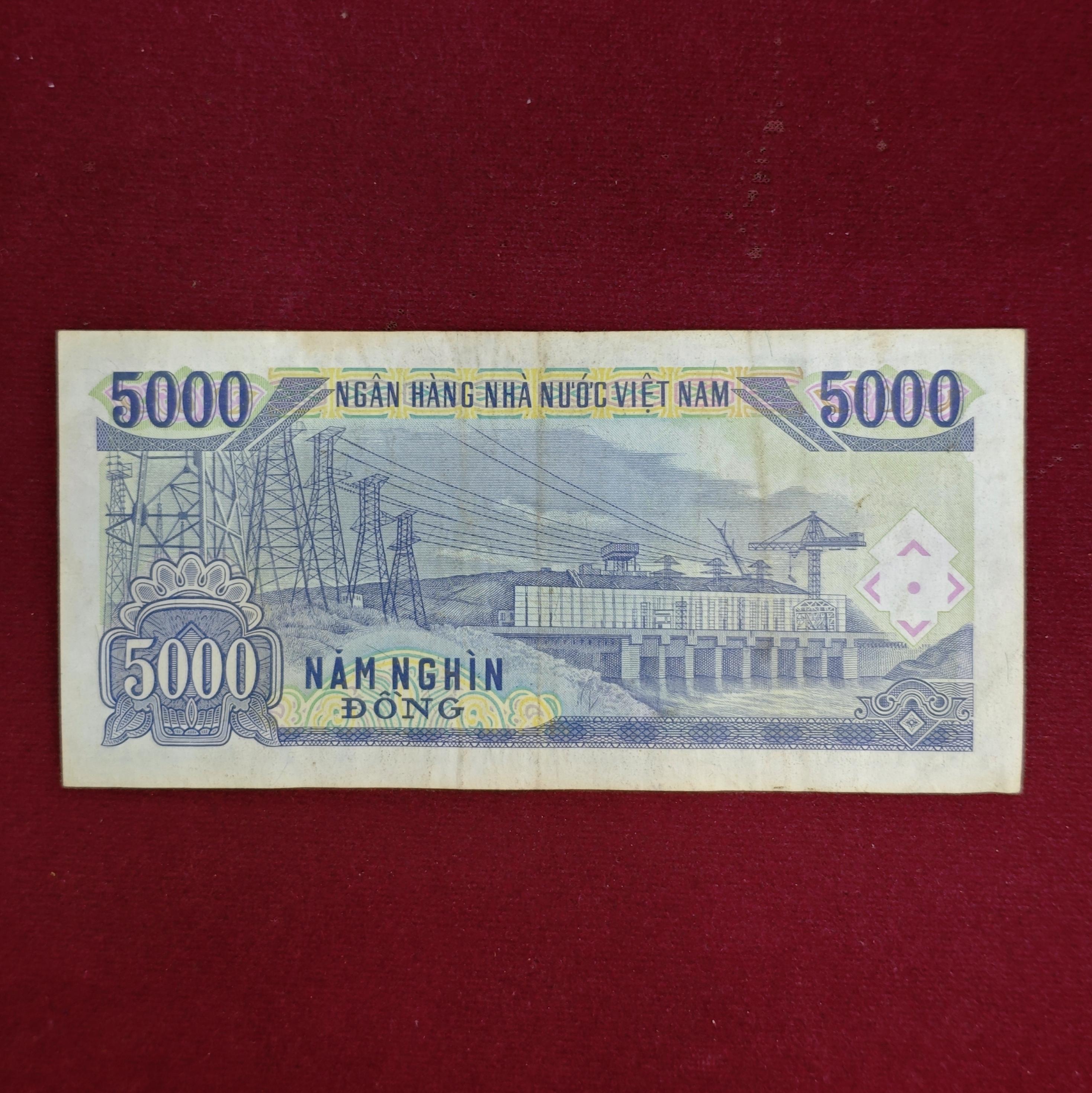 Vietnam 5000 Dong 1991 Banknote
